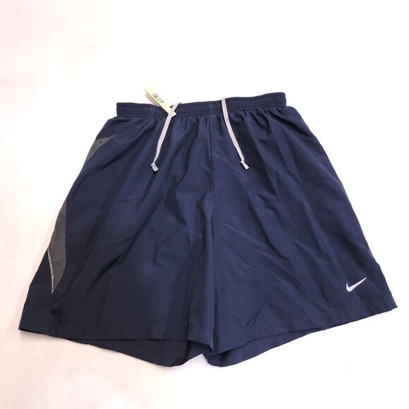 Nike Dri-Fit Athletic Running Drawstring Shorts Womens Size Small S Blue White - Picture 2 of 8